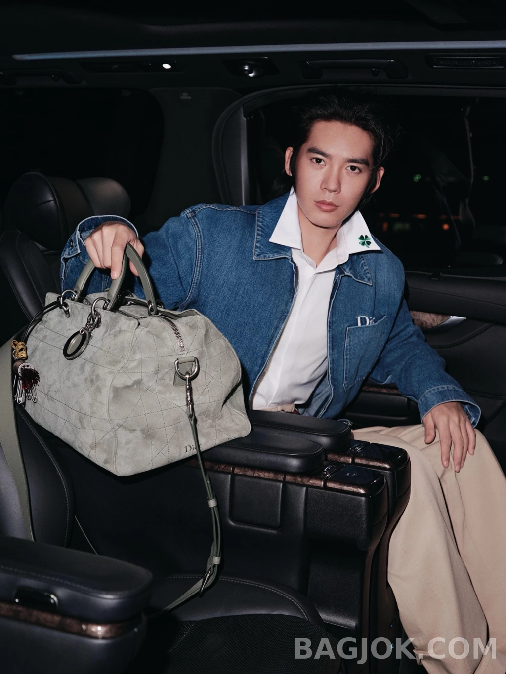 디올 디올 포켓자수 데님집업 상세 이미지