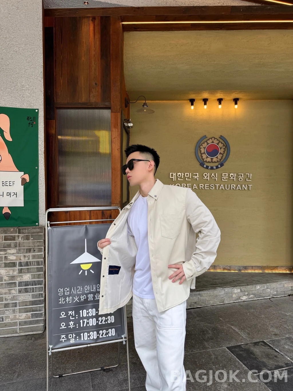루이비통 루이비통 아이보리 레더셔츠 상세 이미지