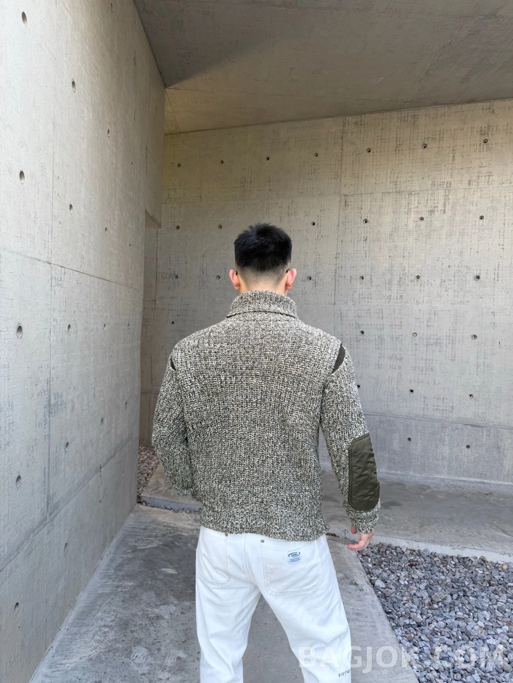 몽클레어 몽클레어 나일론패치 니트 상세 이미지