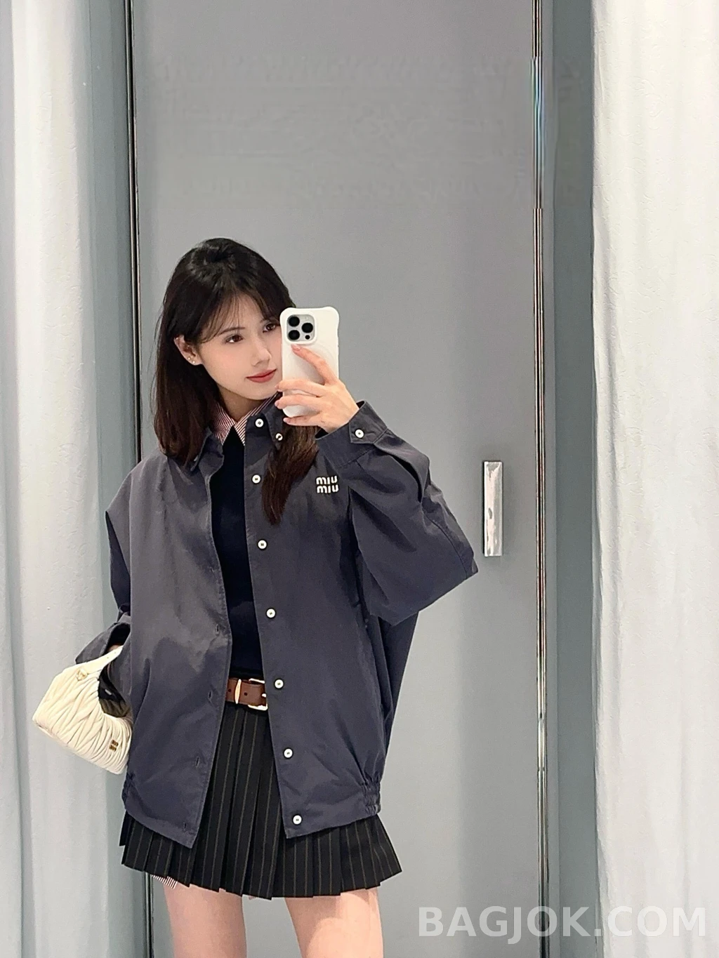 미우미우 미우미우 스냅자켓 상세 이미지