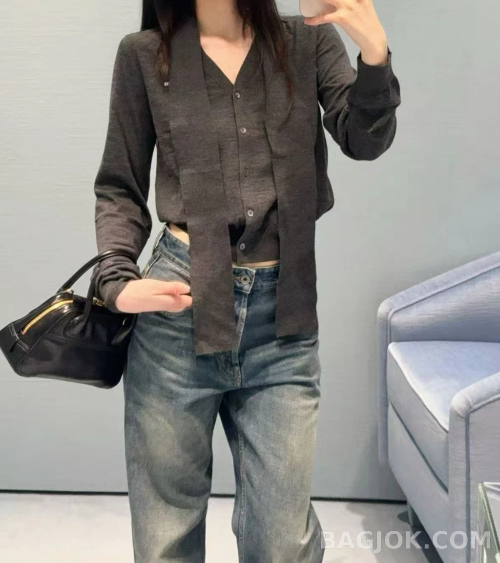 미우미우 미우미우 스카프 가디건 상세 이미지