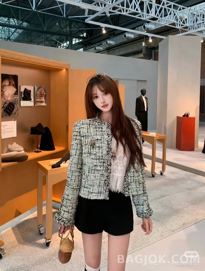 샤넬 샤넬 체크 트위드 상세 이미지