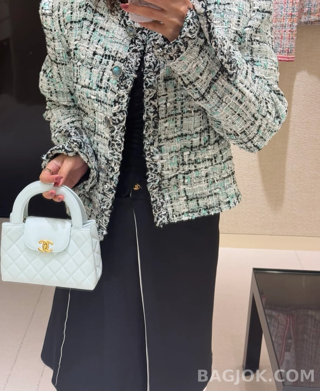 샤넬 샤넬 체크 트위드 상세 이미지