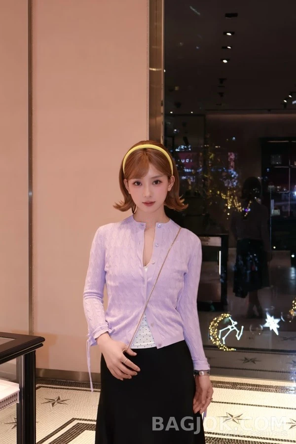 구찌 구찌 꽈배기 셔링 소매 가디건 상세 이미지