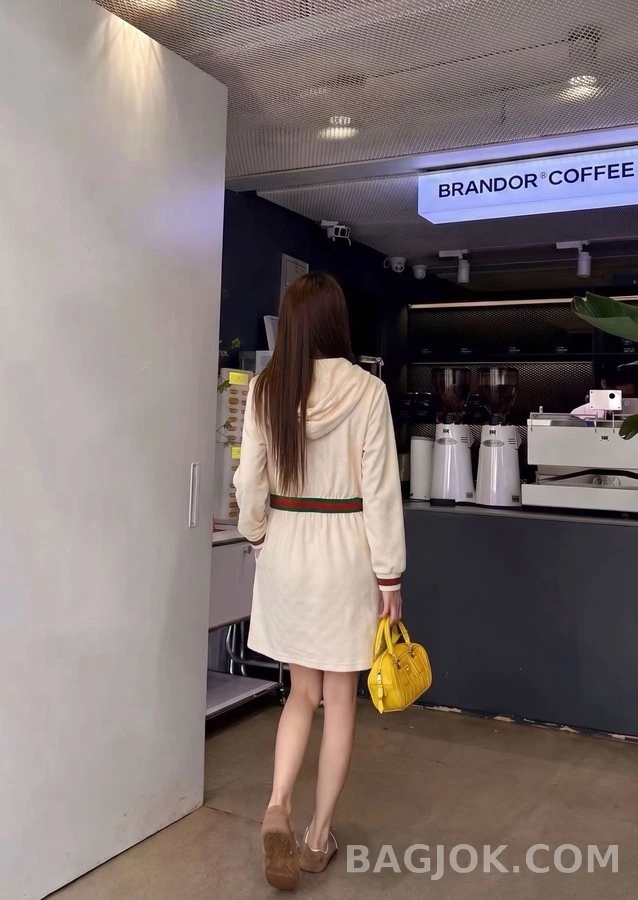 구찌 구찌 자카드 후드 원피스 상세 이미지