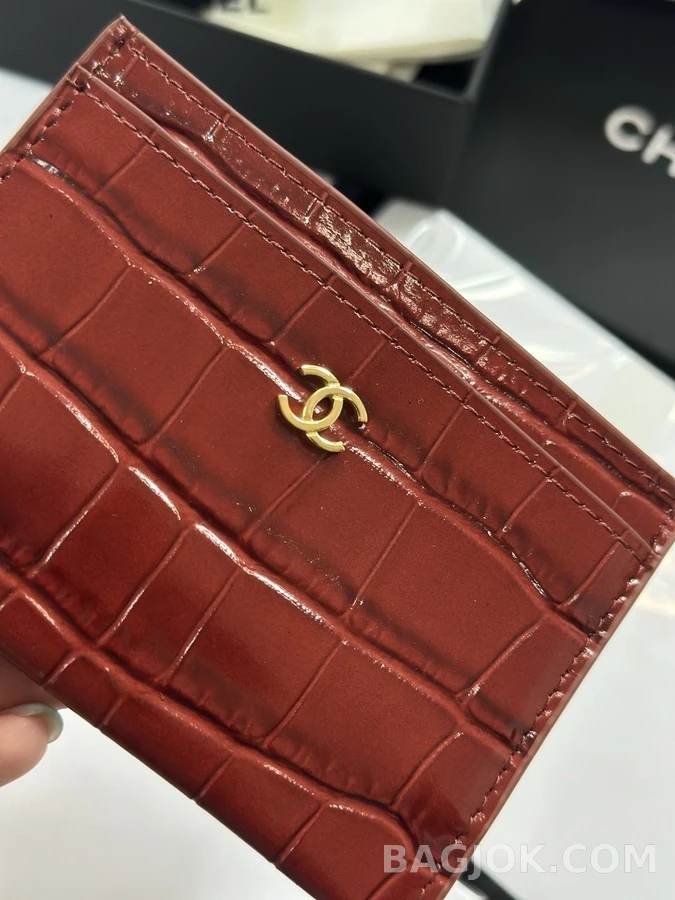 샤넬 샤넬 크록 일루전 카드 홀더 상세 이미지