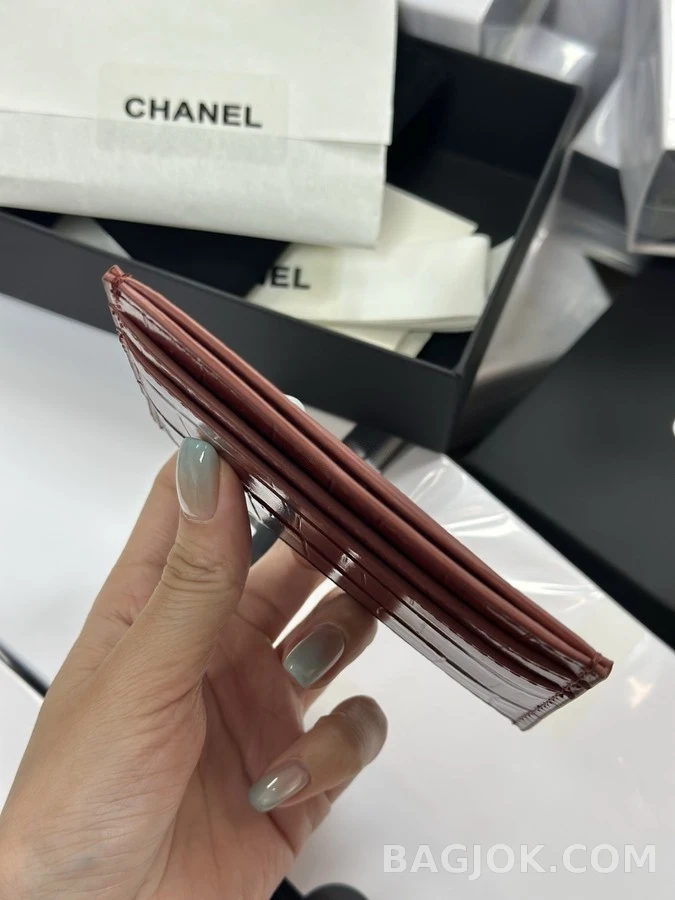 샤넬 샤넬 크록 일루전 카드 홀더 상세 이미지