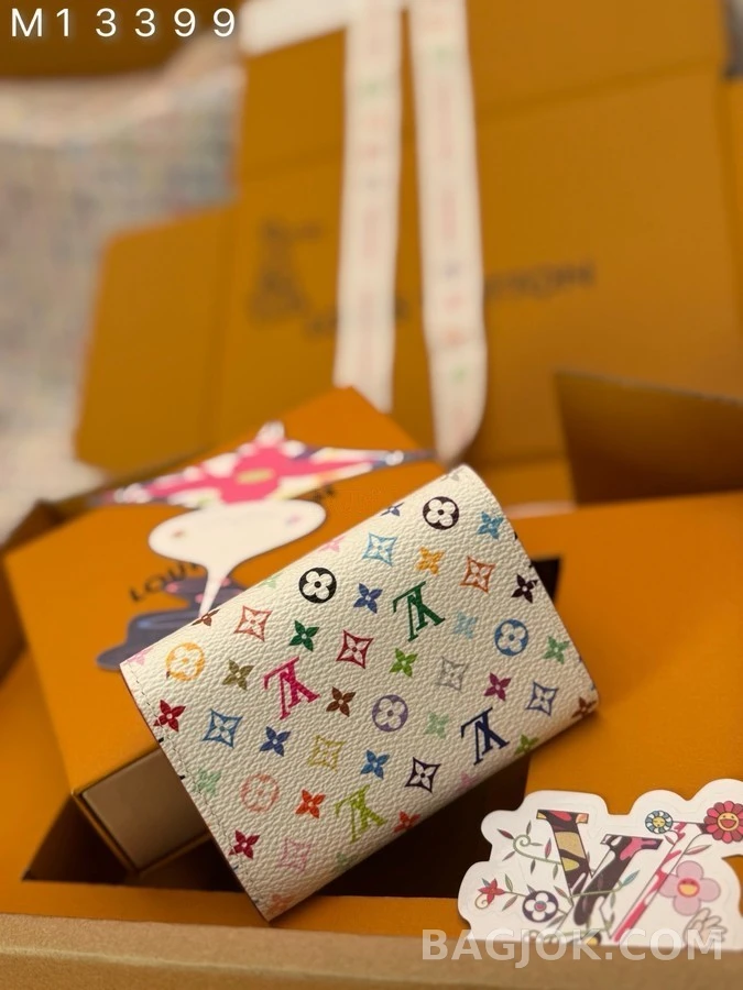 루이비통 루이비통 무라카미 타카시 모노그램 멀티컬러 로잘리 코인 퍼스 상세 이미지