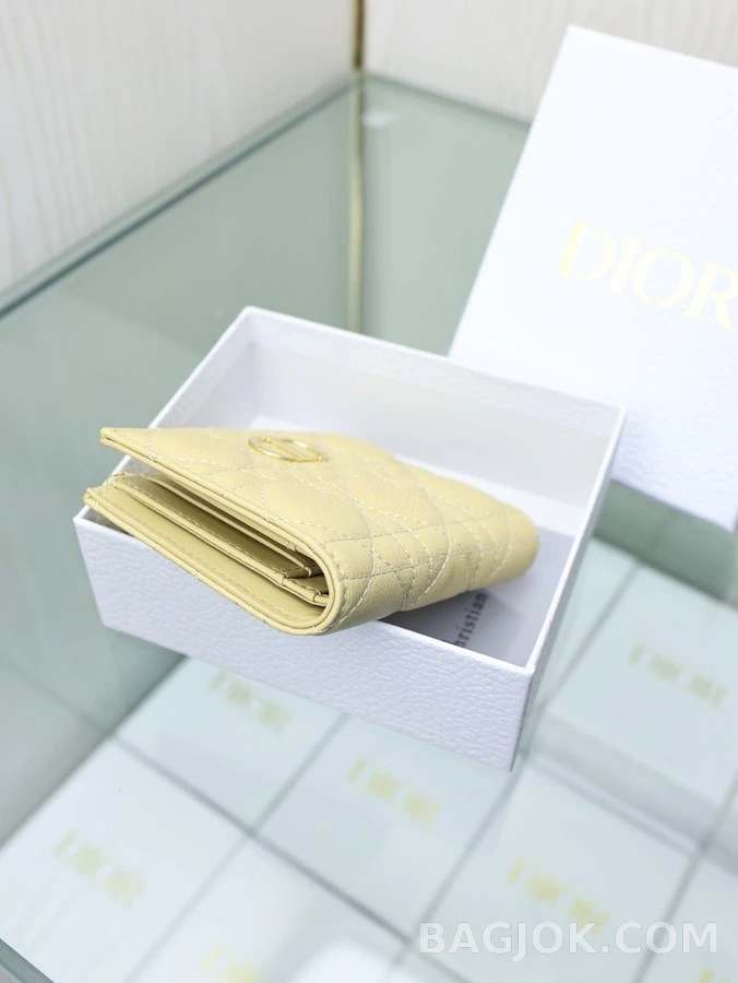 디올 디올 카로 달리아 가죽 반지갑 상세 이미지