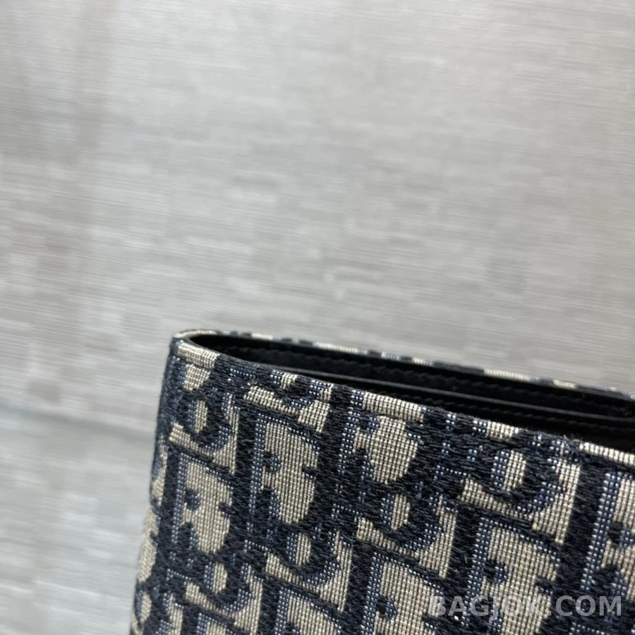 디올 디올 오블리크 자카드 컴팩트 반지갑 상세 이미지