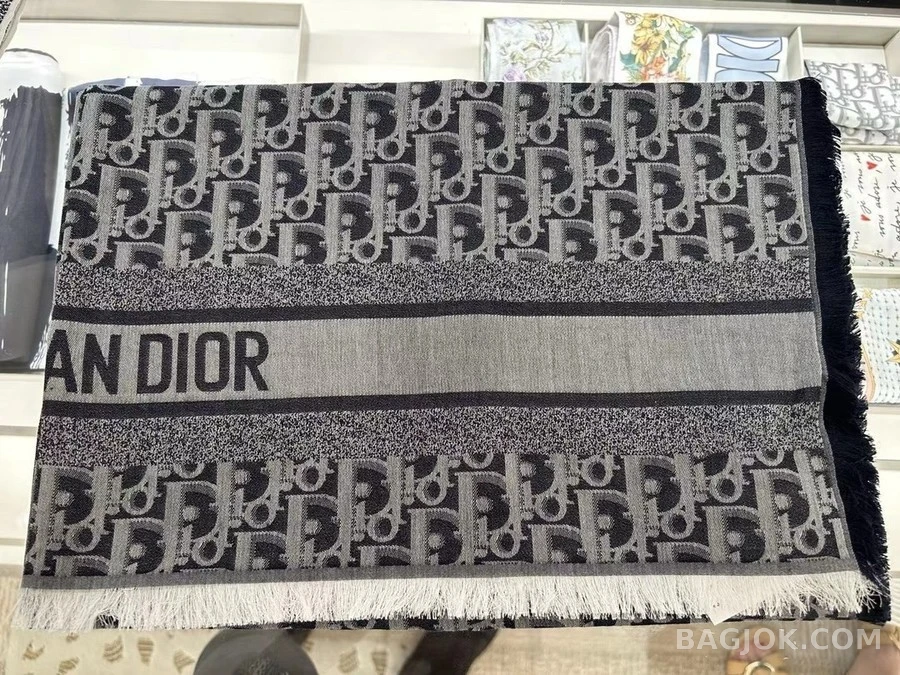 디올 디올 오블리크 패턴 스카프 상세 이미지