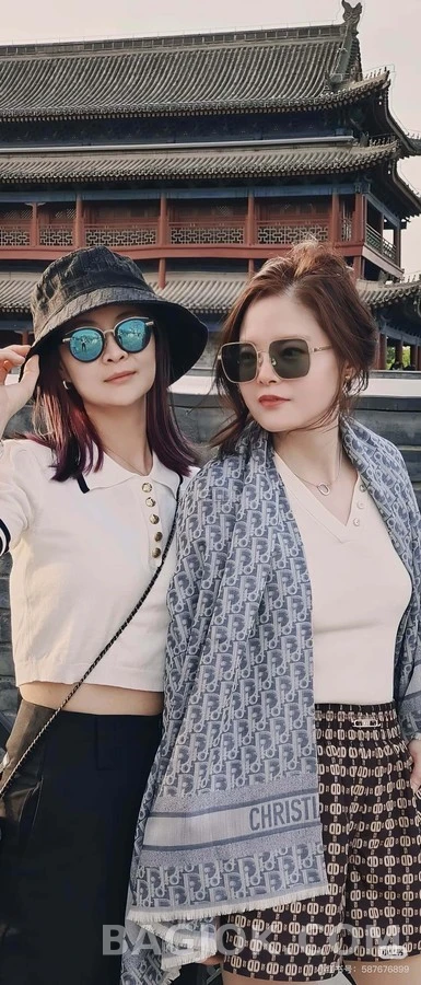 디올 디올 오블리크 패턴 스카프 상세 이미지