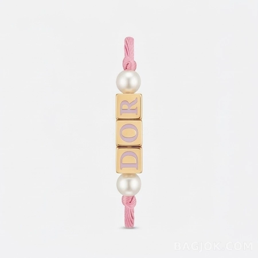 디올 디올 레터링 큐브 진주 팔찌 상세 이미지