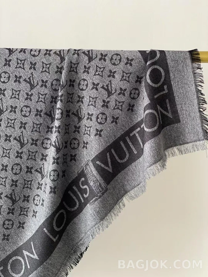 루이비통 루이비통 모노그램 더블 페이스 블랭킷 숄 상세 이미지