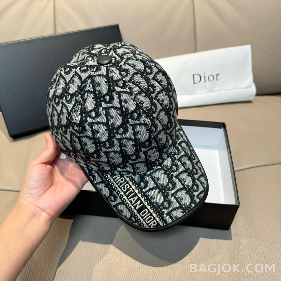 디올 디올 오블리크 모노그램 볼캡 상세 이미지