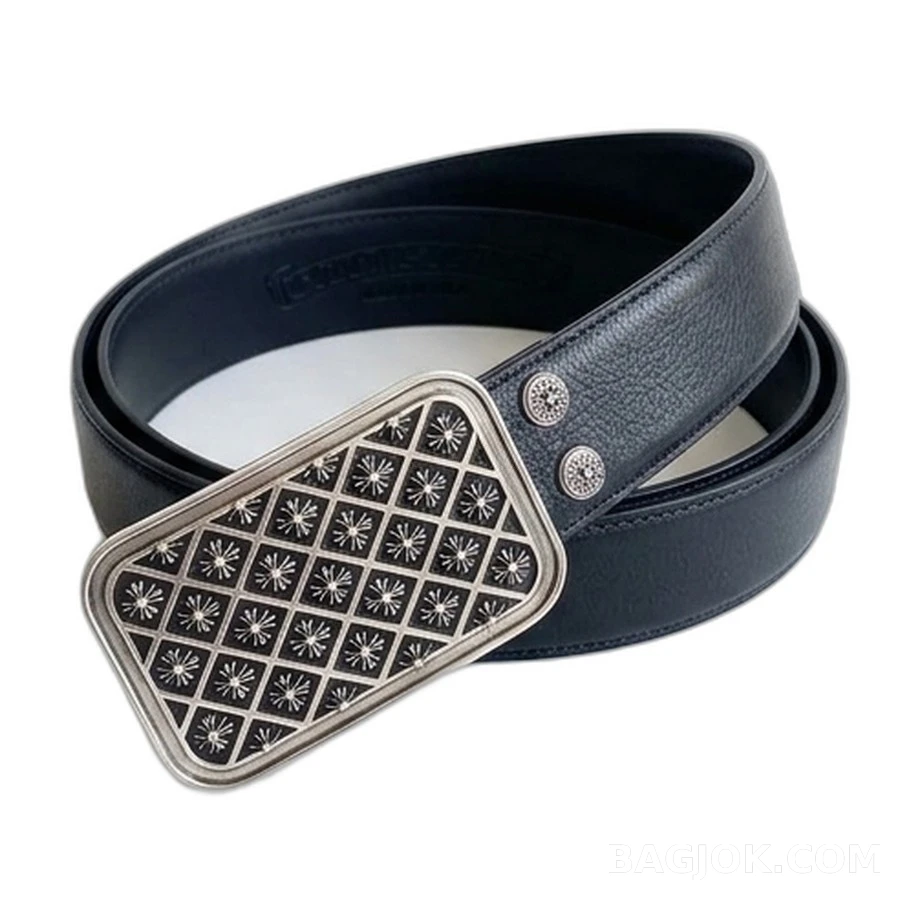 크롬하츠 크롬하츠 다이아몬드 크로스 패턴 벨트 상세 이미지