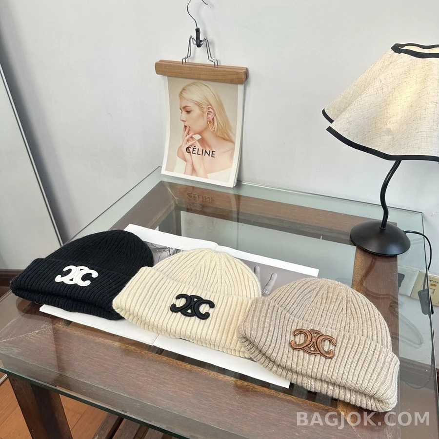 셀린느 셀린느 트리옹프 로고 비니 상세 이미지