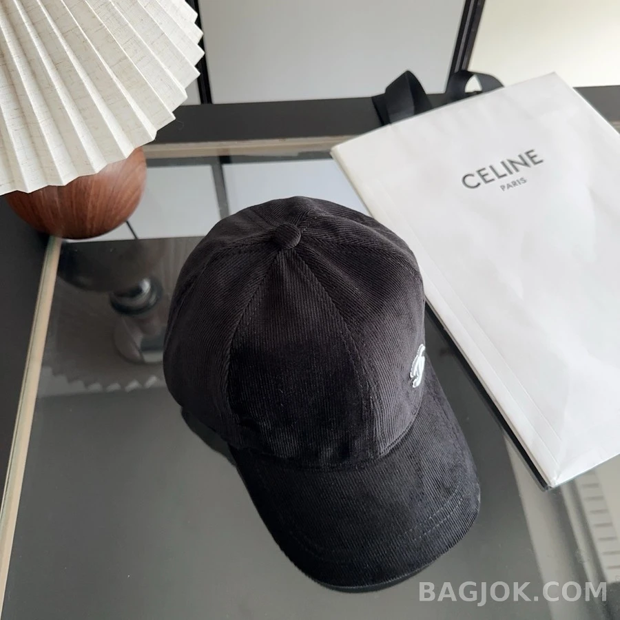 샤넬 샤넬 로고 코듀로이 볼캡 상세 이미지