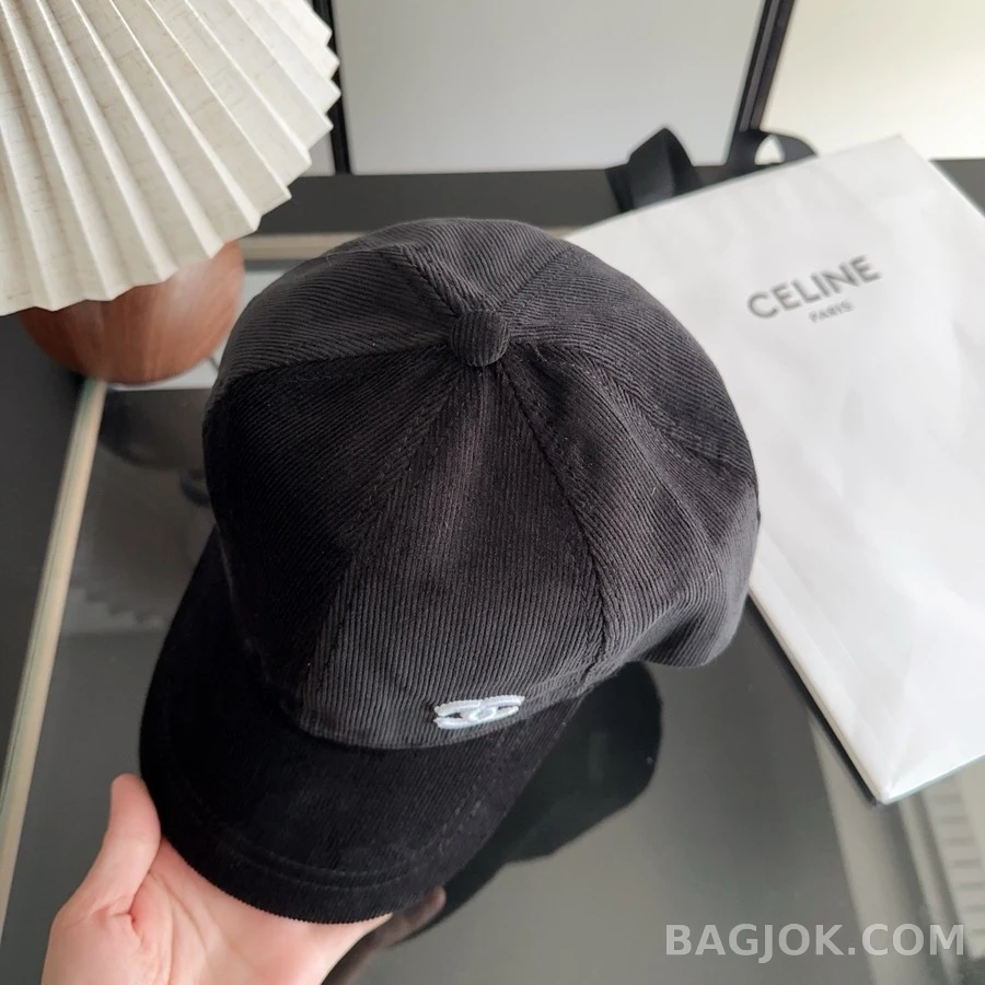 샤넬 샤넬 로고 코듀로이 볼캡 상세 이미지