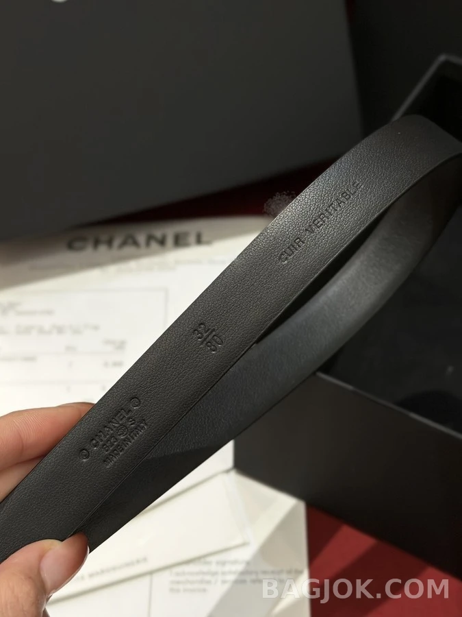 샤넬 샤넬 더블 C 로고 큐빅 벨트 상세 이미지