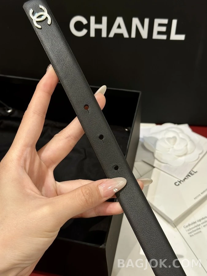 샤넬 샤넬 20mm 펄 크리스탈 버클 벨트 상세 이미지