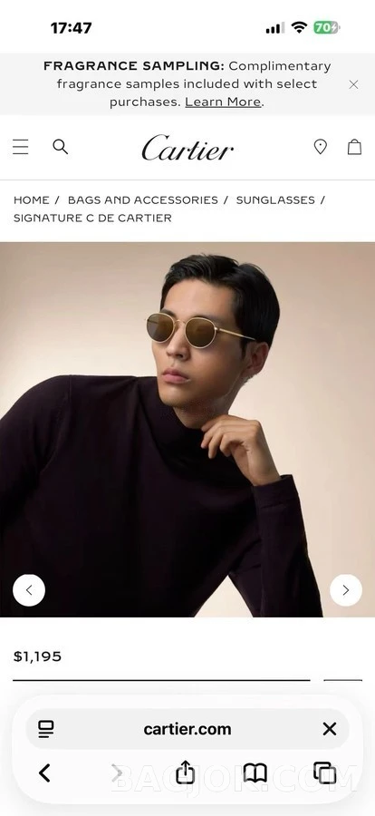 까르띠에 까르띠에 라운드 선글라스 상세 이미지
