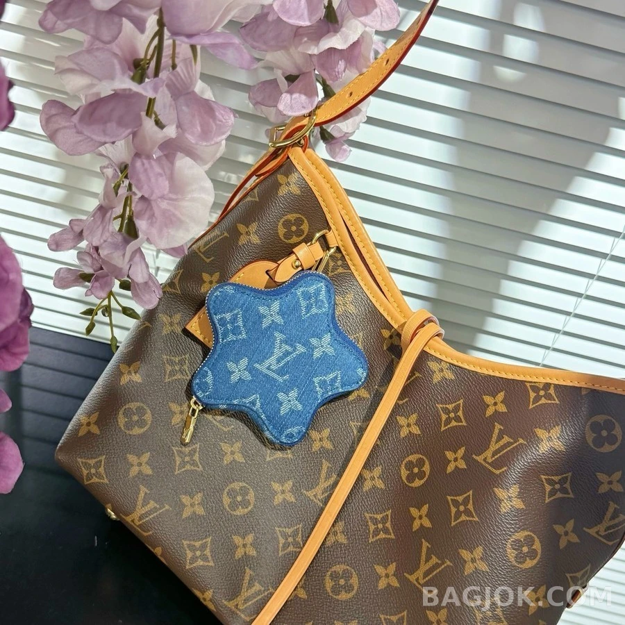 루이비통 루이비통 모노그램 데님 스타 코인 지갑 키링 상세 이미지