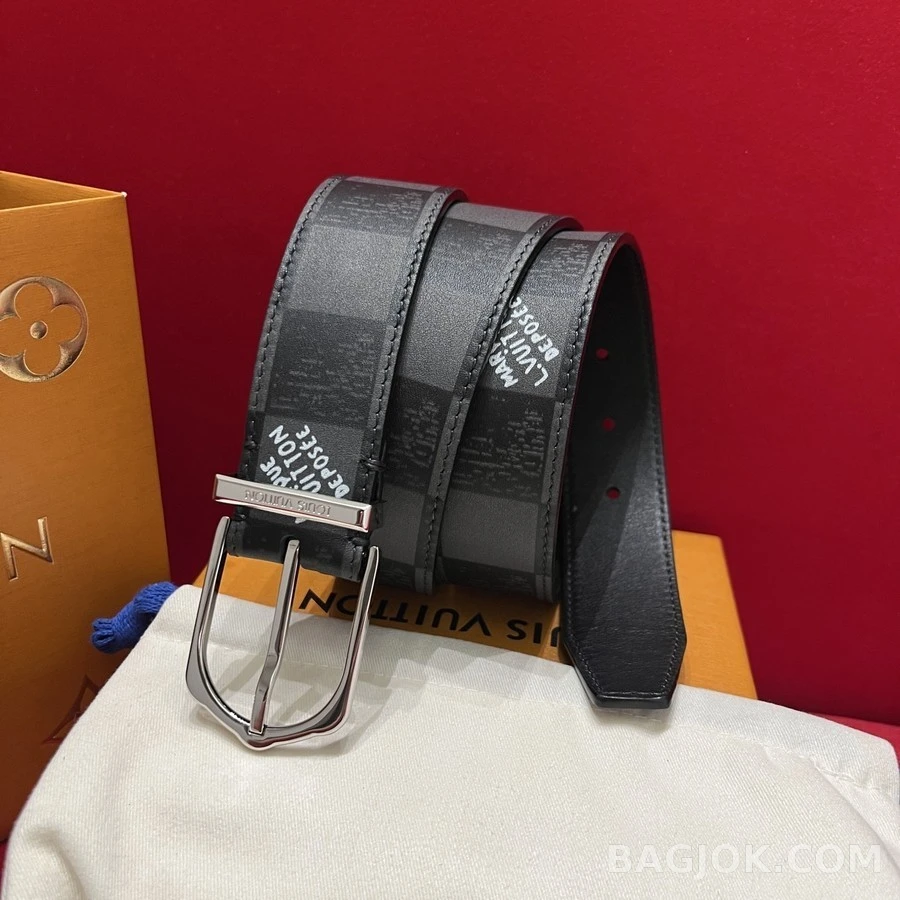 루이비통 루이비통 다미에 그래피티 레터링 벨트 상세 이미지