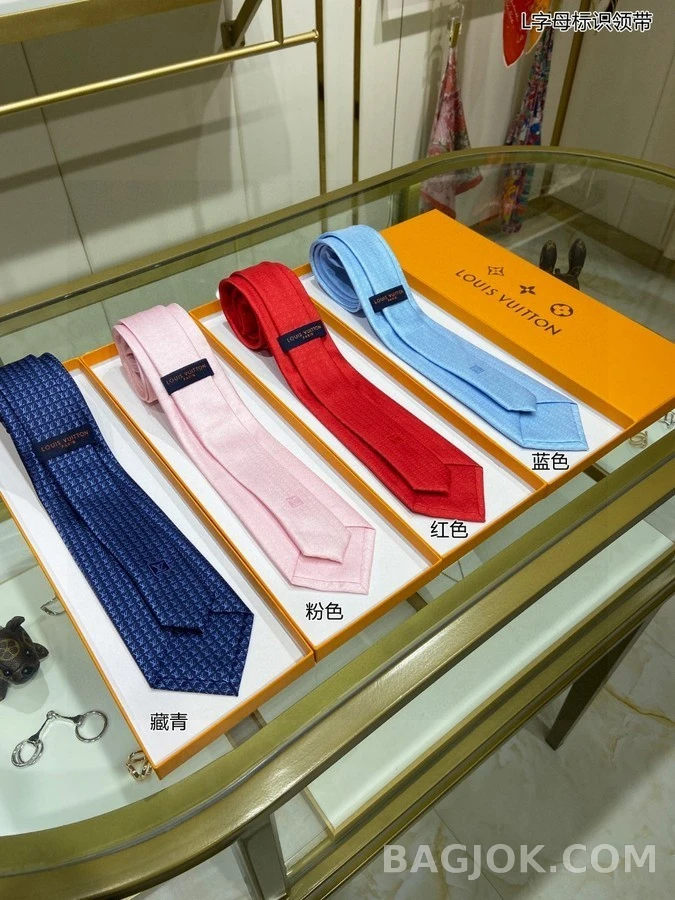 루이비통 루이비통 모노그램 실크 넥타이 상세 이미지