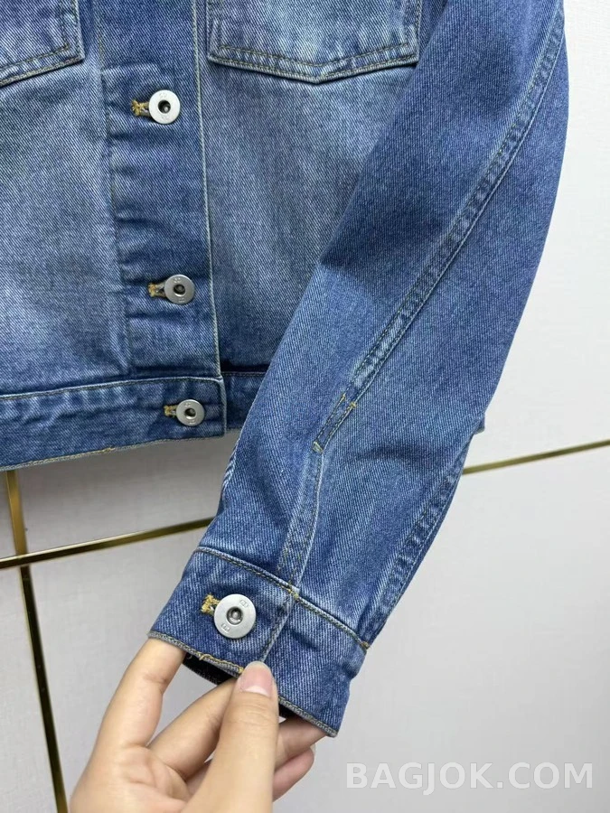 디올 디올 레터링 그라데이션 데님 자켓 상세 이미지