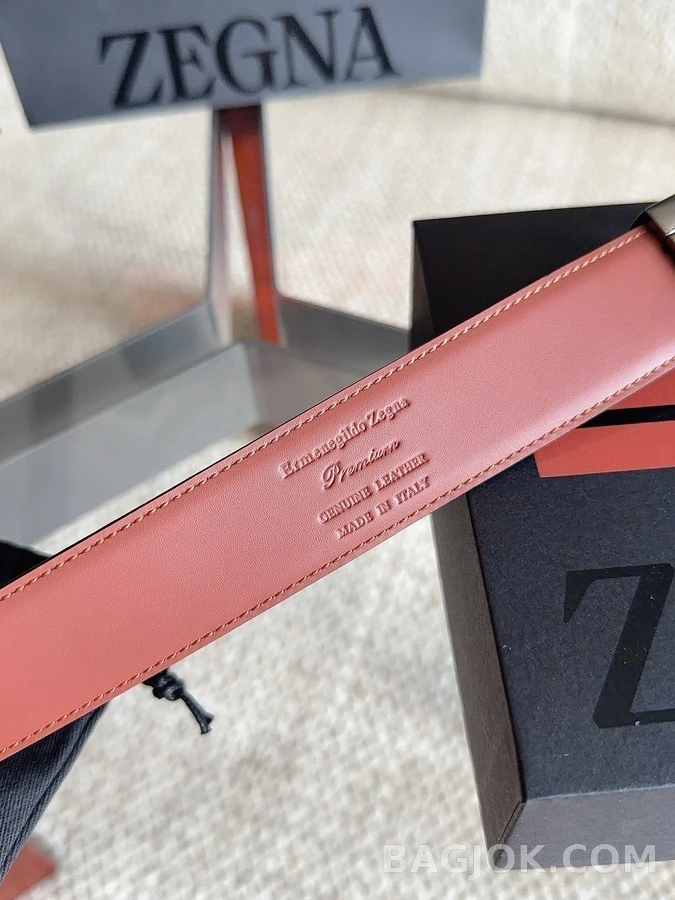 제냐 제냐 Z 버클 양면 가죽 벨트 상세 이미지