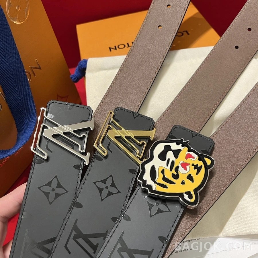 루이비통 루이비통 모노그램 타이거 헤드 벨트 상세 이미지