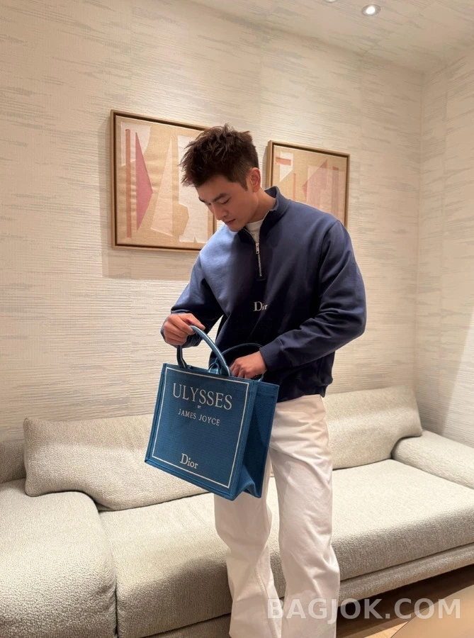 디올 디올 레터링 하프집업 맨투맨 상세 이미지