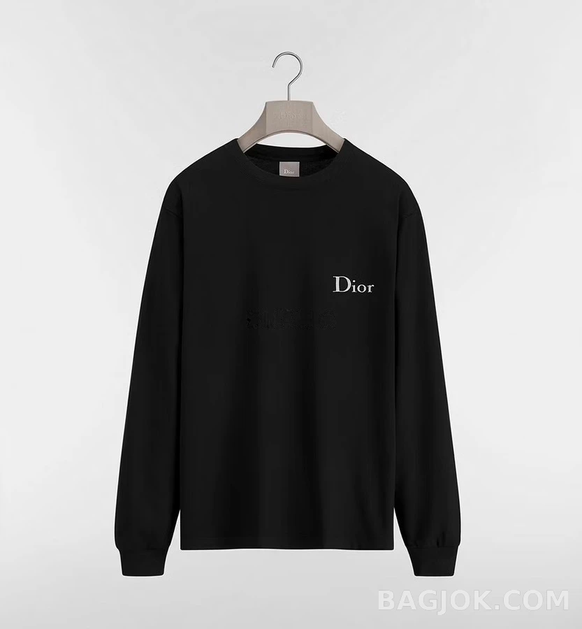 디올 디올 로고 루즈핏 긴팔 티셔츠 상세 이미지