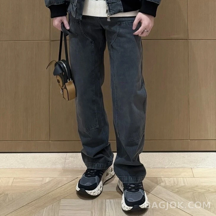 디올 디올 로고 워크웨어 데님 팬츠 상세 이미지