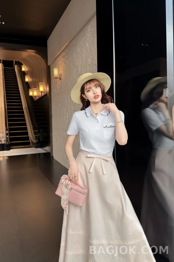 디올 디올 리본 레이스 스커트 상세 이미지
