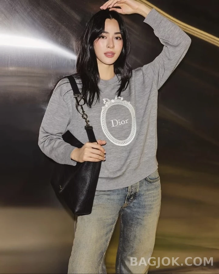 디올 디올 리본 프레임 자수 니트 상세 이미지