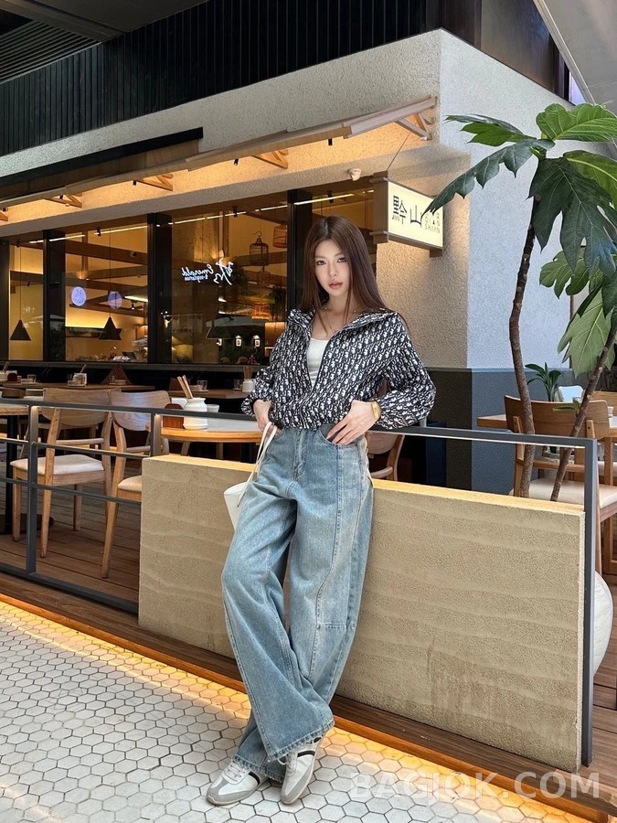 디올 디올 모노그램 후드 바람막이 상세 이미지