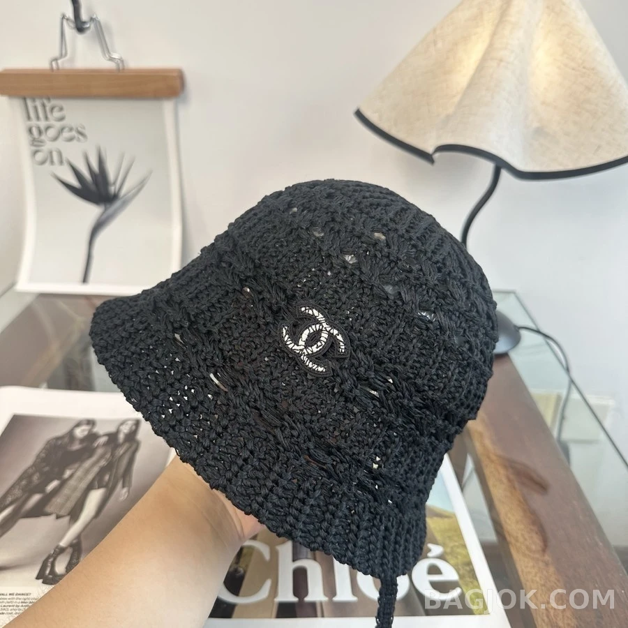 샤넬 샤넬 크로셰 니트 버킷햇 상세 이미지