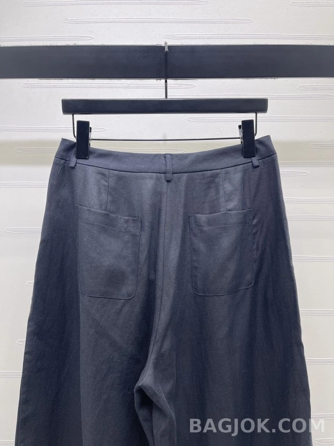 디올 디올 버튼 와이드 팬츠 상세 이미지