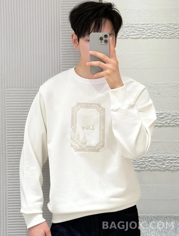 디올 디올 벌새 자수 맨투맨 상세 이미지