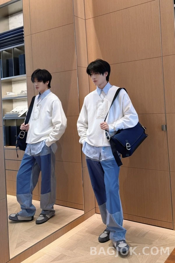 디올 디올 벌새 자수 맨투맨 상세 이미지