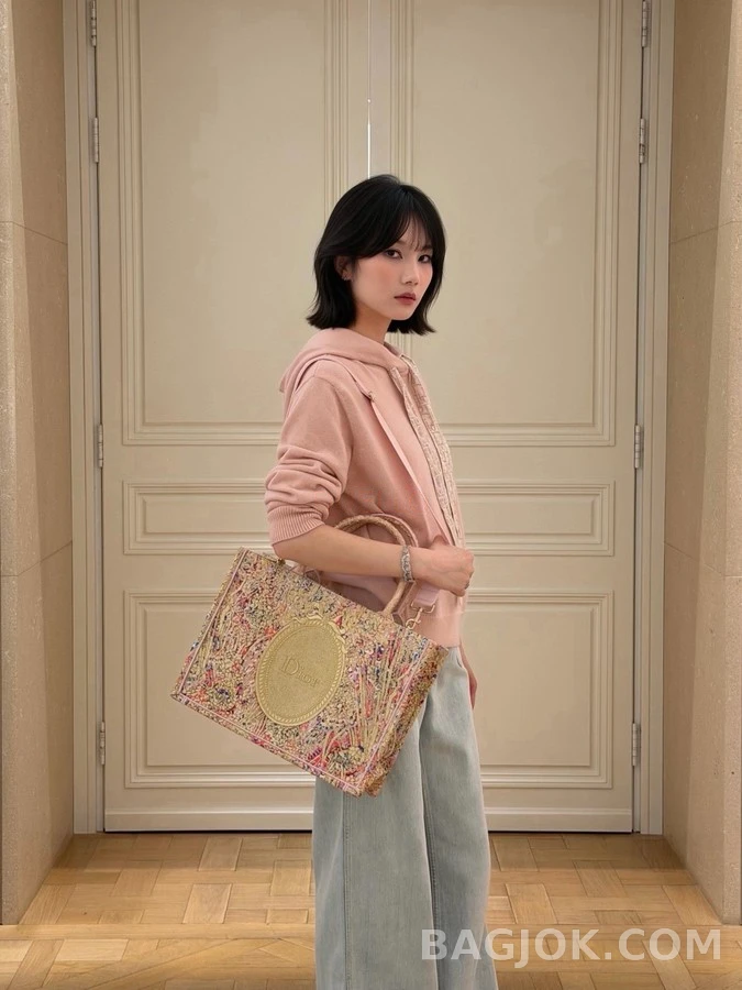 디올 디올 벚꽃 로고 드로스트링 후드 상세 이미지