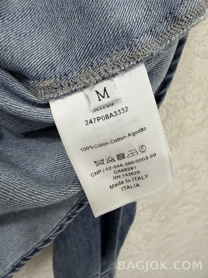 디올 디올 벨트 데님 셔츠 상세 이미지