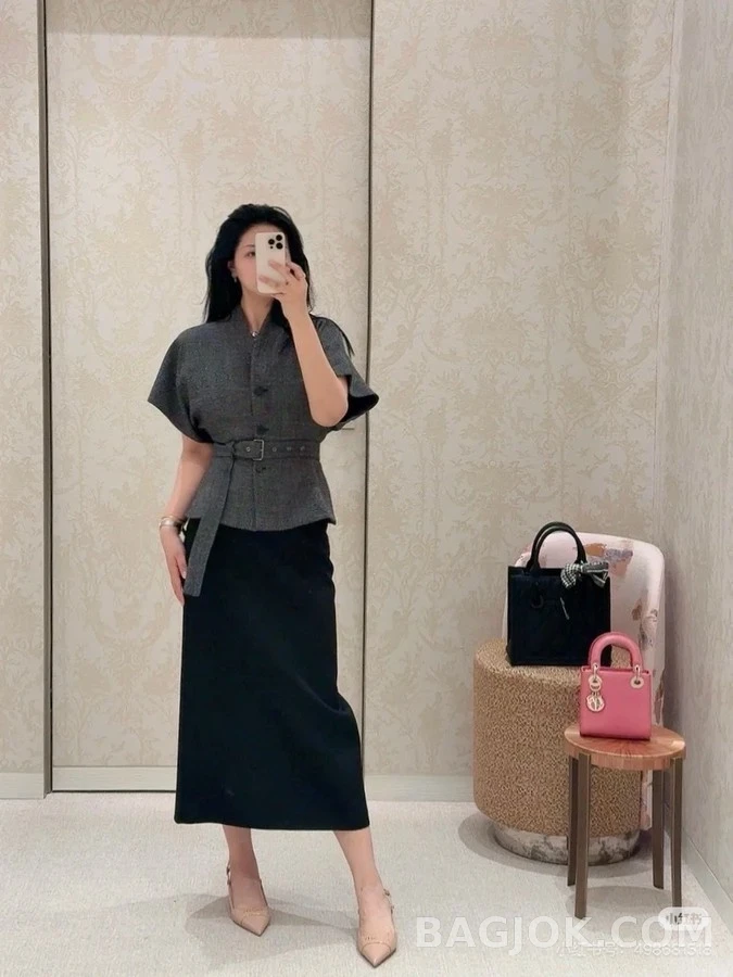 디올 디올 벨티드 와이드슬리브 자켓 상세 이미지