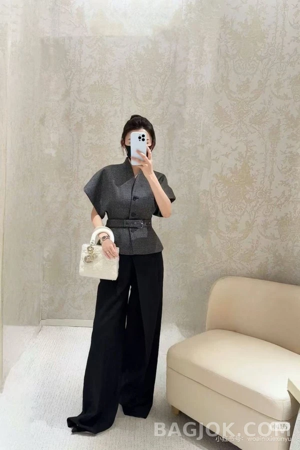 디올 디올 벨티드 와이드슬리브 자켓 상세 이미지