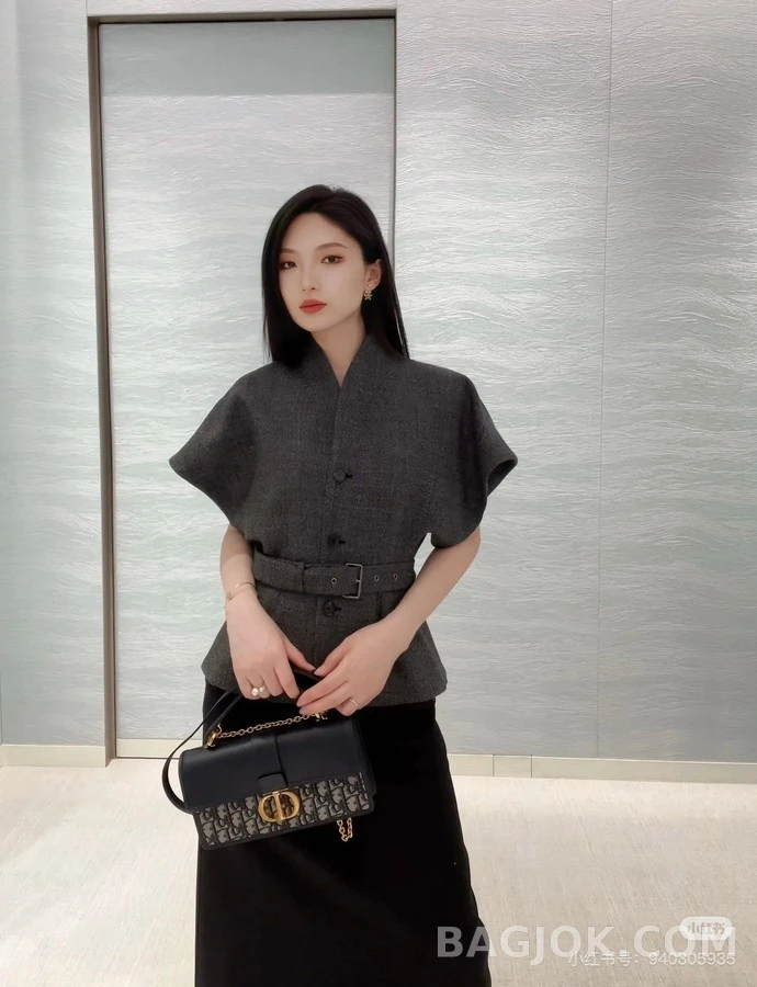 디올 디올 벨티드 와이드슬리브 자켓 상세 이미지