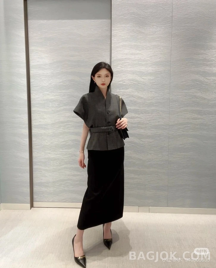 디올 디올 벨티드 와이드슬리브 자켓 상세 이미지