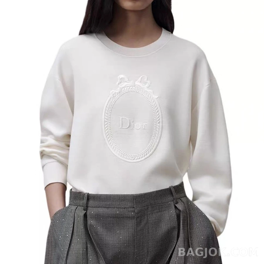 디올 디올 보우 자수 긴팔 티셔츠 상세 이미지