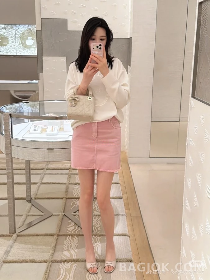 디올 디올 보우 자수 긴팔 티셔츠 상세 이미지